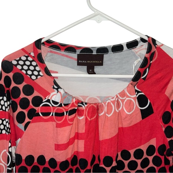 Dana Buchman Multicolor Abstract Print Top - Size Medium - Picture 2 of 4